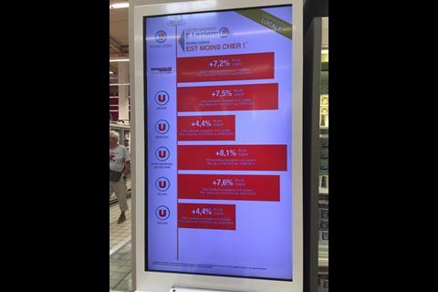 Marie Anderson took this picture of the in-store price comparison tool at LeClerc in Royan, France